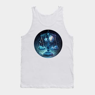 Libra Zodiac Sign Tank Top